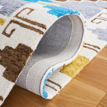 Safavieh 6 x 6 ft. Rodeo Drive Traditional Round Area Rug; Blue & Ivory RD913M-6R